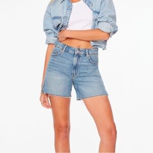 Dynamite Gabi Mid Thigh Jean Shorts